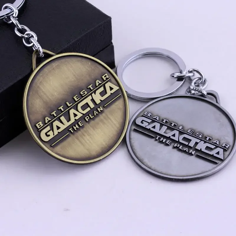 Science Fiction Movies Battlestar Galactica BSG 75 Keychain Backpack Pendant Car Keychain Fans Souvenirs Boyfriend Jewelry Gift