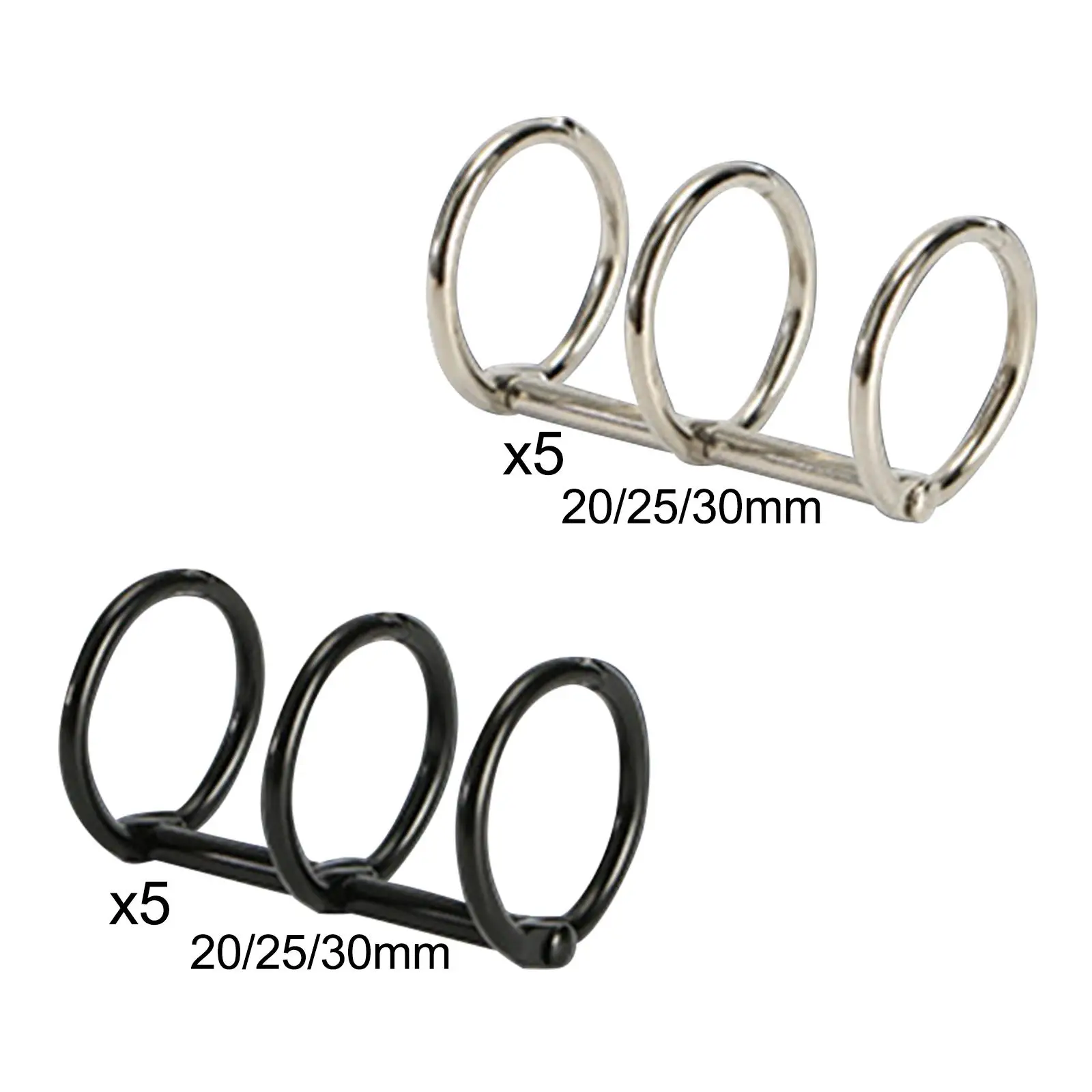 Premium Metal Binder Rings for Document Organization - Pack of 5