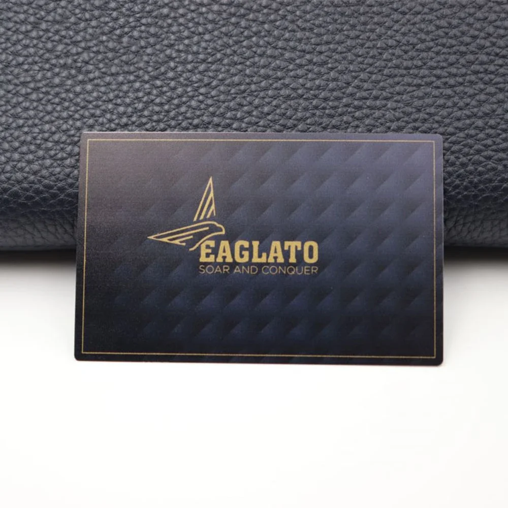 

2025 Wholesale Affordable Black Metal Finish Gold Plated Custom Logo Bank Debit and Credit Cards with Laser Engraving