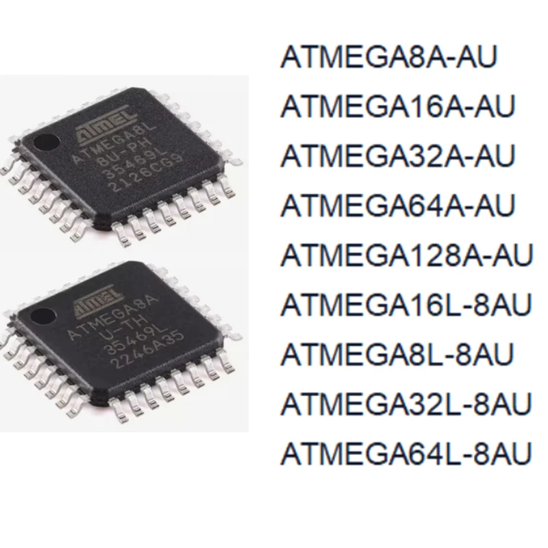 10PCS ATMEGA8A-AU 8…