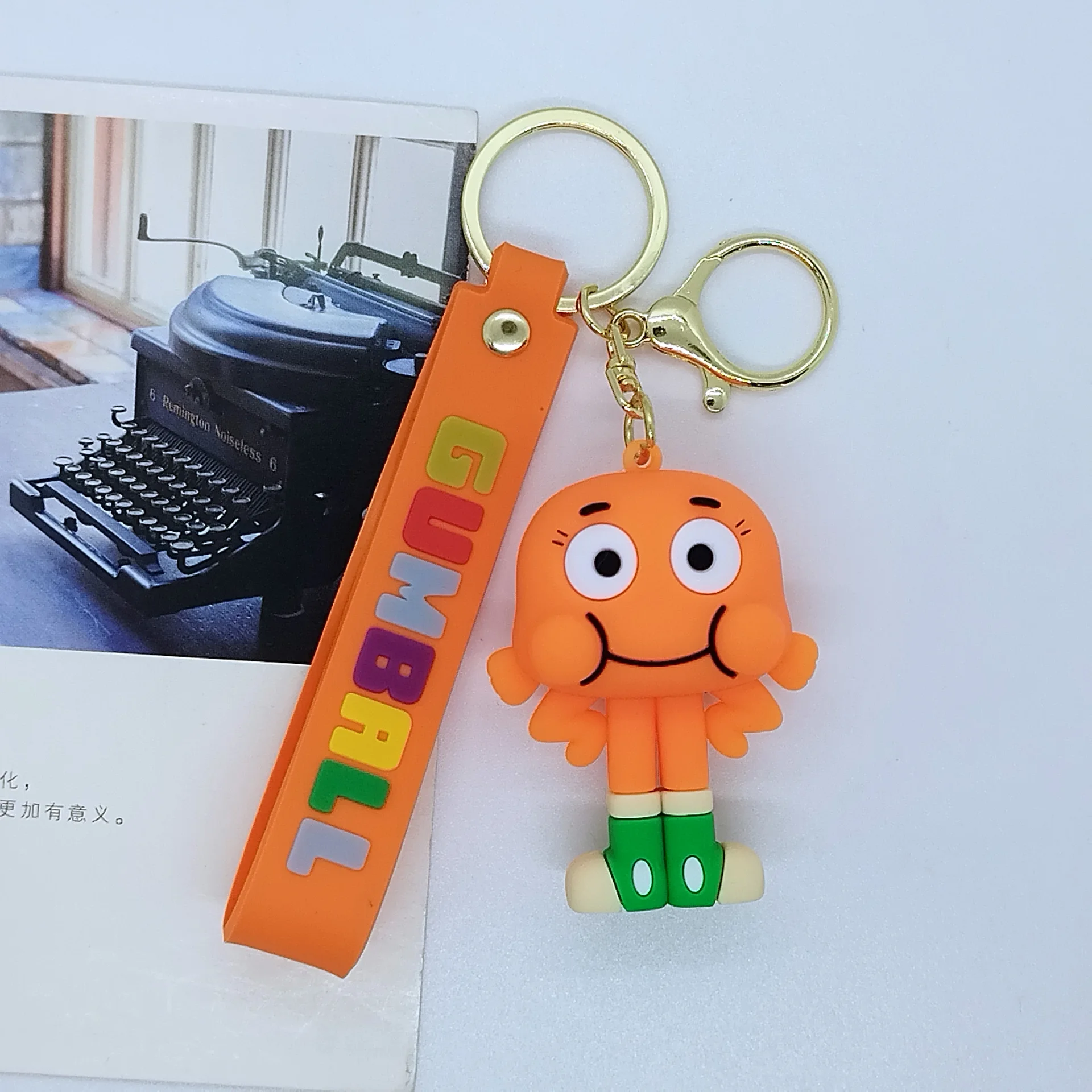 Creative Amazing Cartoon World of Gumball Keychain Car Decoration Backpack Pendant Accessories Children\'s All Hallows\' Day Gifts