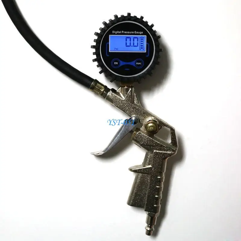 

E15A Digital Car EU Tire Air Pressure Inflator Gauge LCD Display LED Backlight Vehicle Tester Inflation Monitoring Manometro