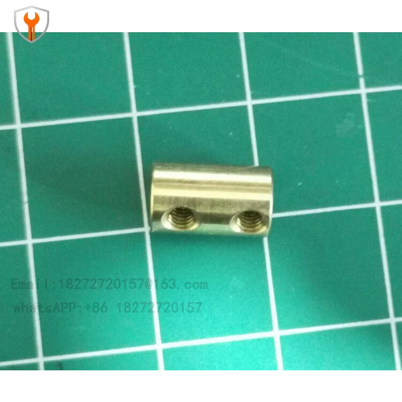 Brass, coupling 2mm-1/2mm connector, transmission top wire fixed, model extension, aircraft model car model