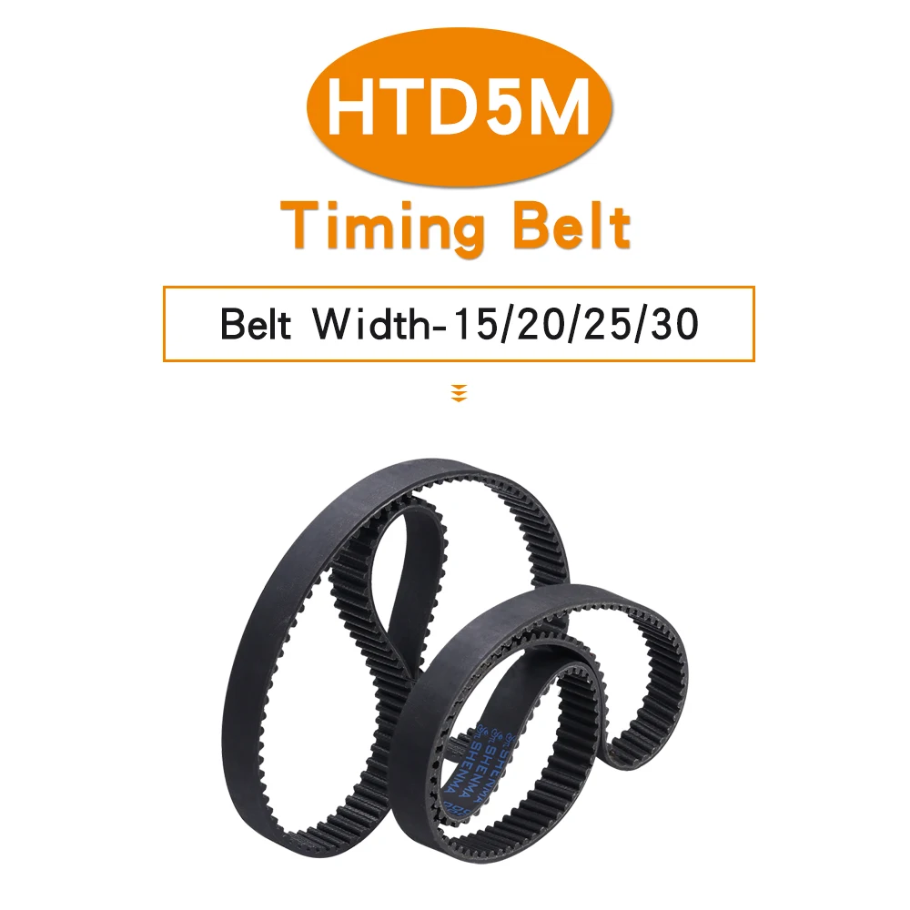 

Timing Belt HTD5M-1150/1160/1175/1180/1185/1190/1195/1200/1210/1225/1235 Closed Loop Rubber Synchronous Belt 15/20/25/30 mm