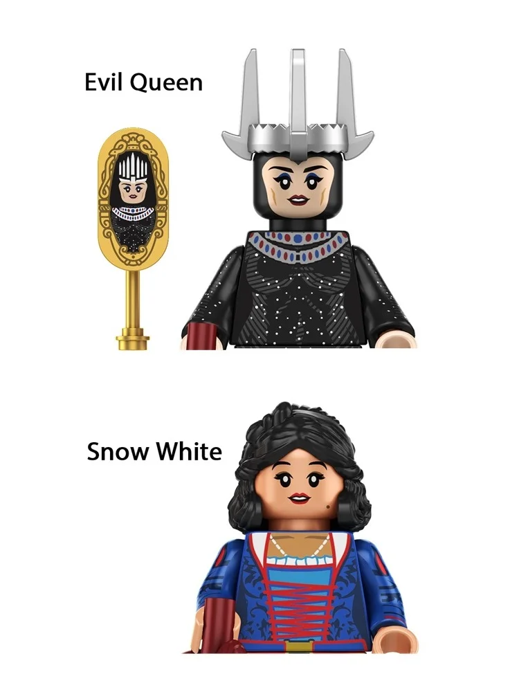 TP1041 nouveau ensemble de blocs de construction blanche-neige sorcière maléfique Prince reine Mini figurine jouets