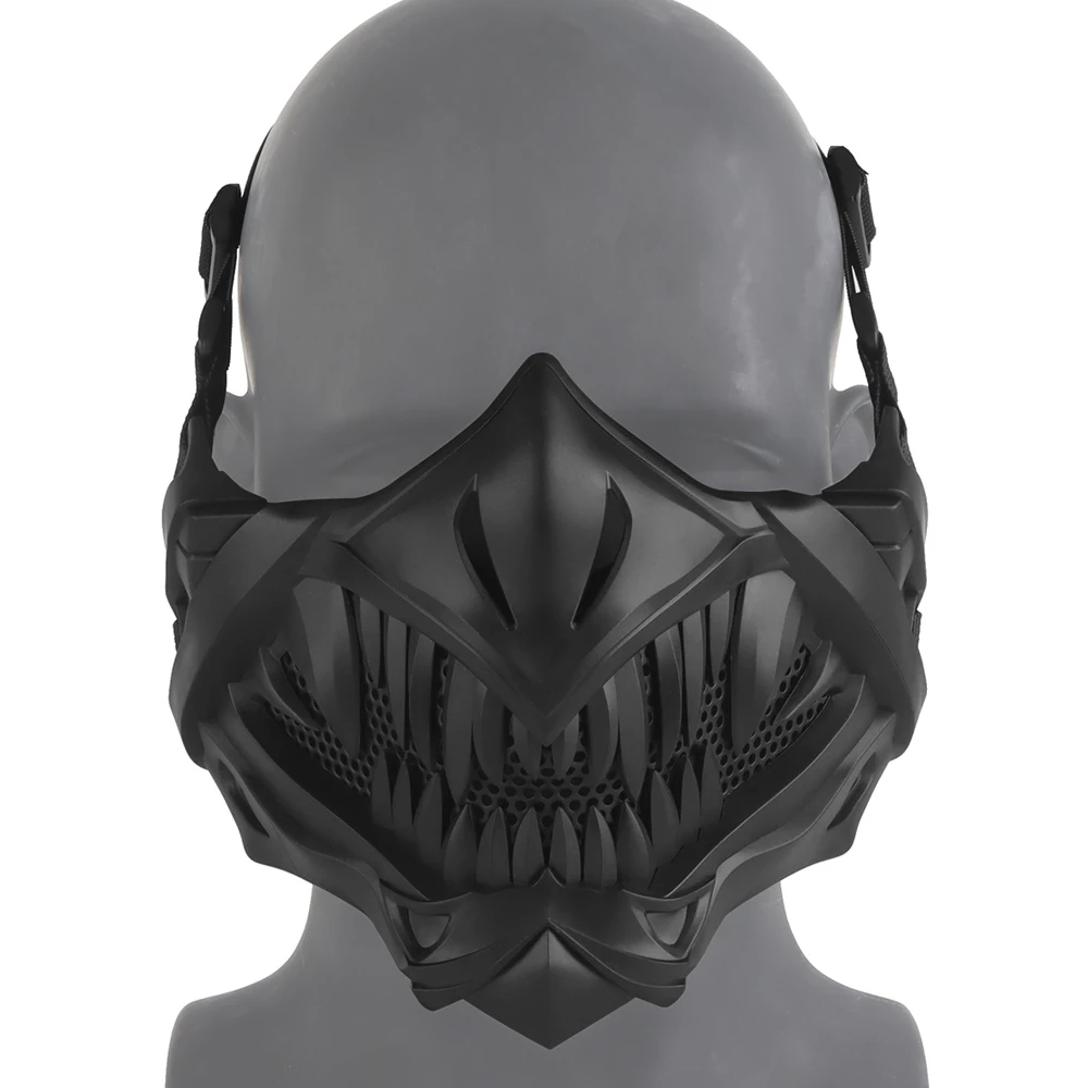 

Тактическая полулицевая маска летучей мыши, металлическая сетка, защитная дышащая маска для страйкбола, часть Хэллоуина, реквизит для косплея, тренировочное оборудование