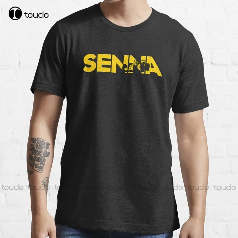 New Ayrton Senna Classic Racing Legend Brasil T Shirt T-Shirt Cotton Tee Shirt S-5Xl Mens Golf Shirt Custom Aldult Teen Unisex