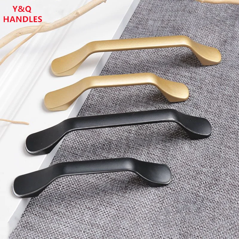 Handles Drawer Cabinet Furniture Kitchen Handles for Cabinet Knob Door Drawer Furniture Kitchen Knob Golden Simplicity Hardware
