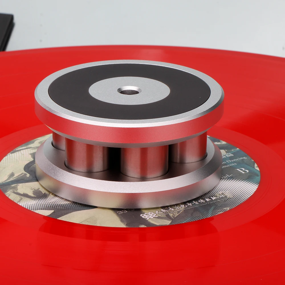LP Vinyl-Scheibenstabilisator aus Edelstahl, verstellbares Aufnahmegewicht/Befestigkeit, Plattenspieler-Scheibenstabilisator, High-Fidelity-Dämpfer – Detail 5