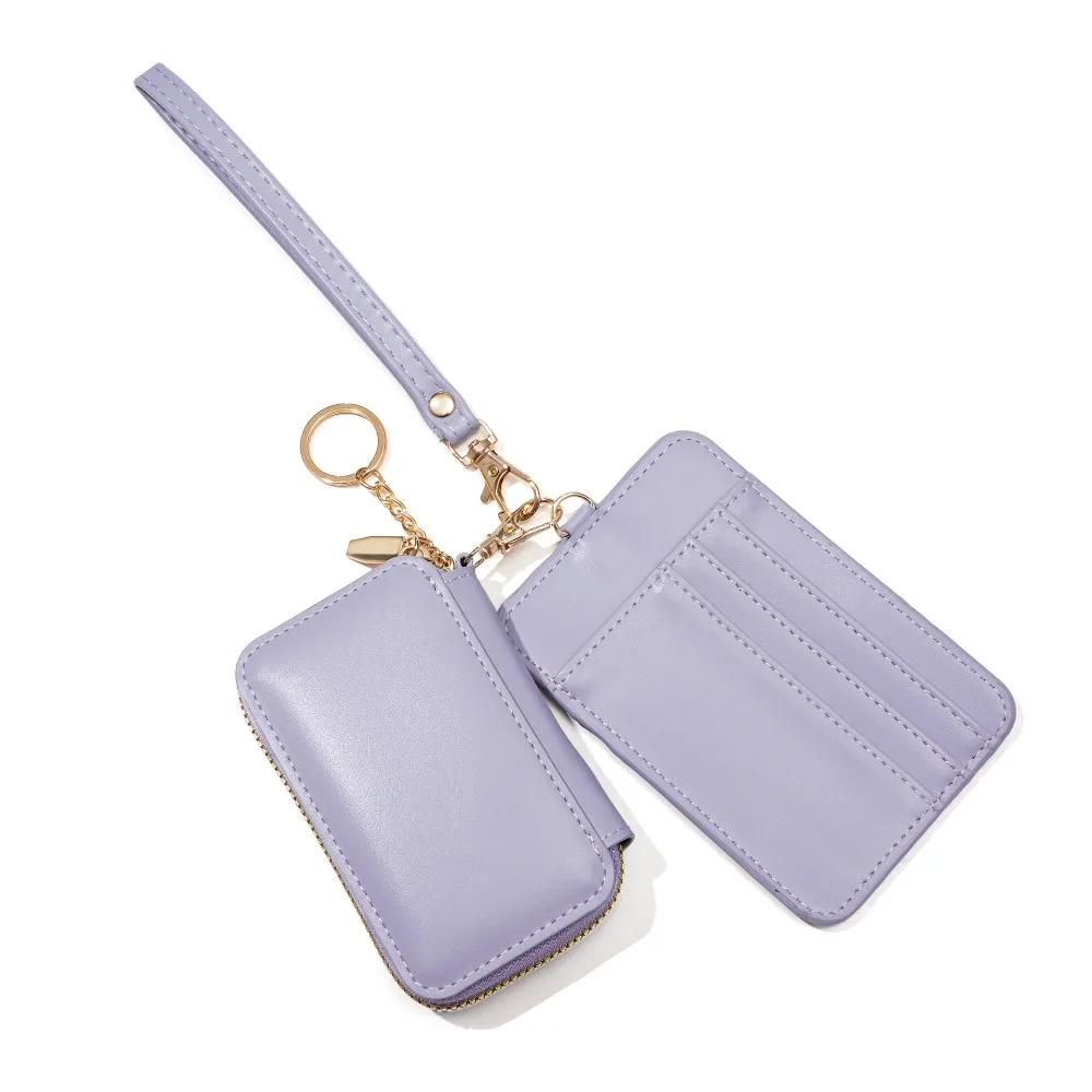 

Korean Style Women Short Wallet Short Clutch Purse Coin Pouch Zipper Multi-function PU Leather Card Holder Outdoor