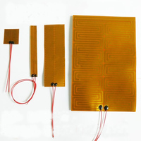 14-300mm 5V 6V 12V 24V 220V Flexiable Eeletric Polyimide Film Heater Heating Element For 3D Printer