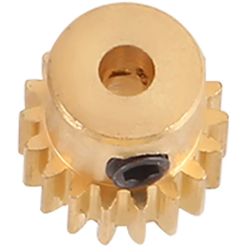 HOT-3PCS 3.175Mm As Messing Rondsel Motor Gear 32DP 48DP 64DP M0.6 Voor 1/10 1/8 RC Auto 3650 3660 Onderdelen 18 T