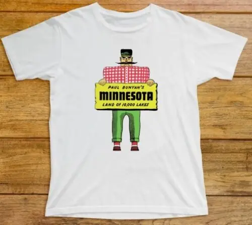 Paul Bunyan's Minnesota T Shirt 900 Lumberjack Lakes Nature Wilderness Folklore