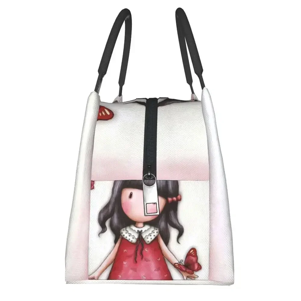 Anime Santoro Gorjuss Portable Lunch Box Women Multifunction Cartoon  Girls Thermal Cooler Food Insulated  Bag