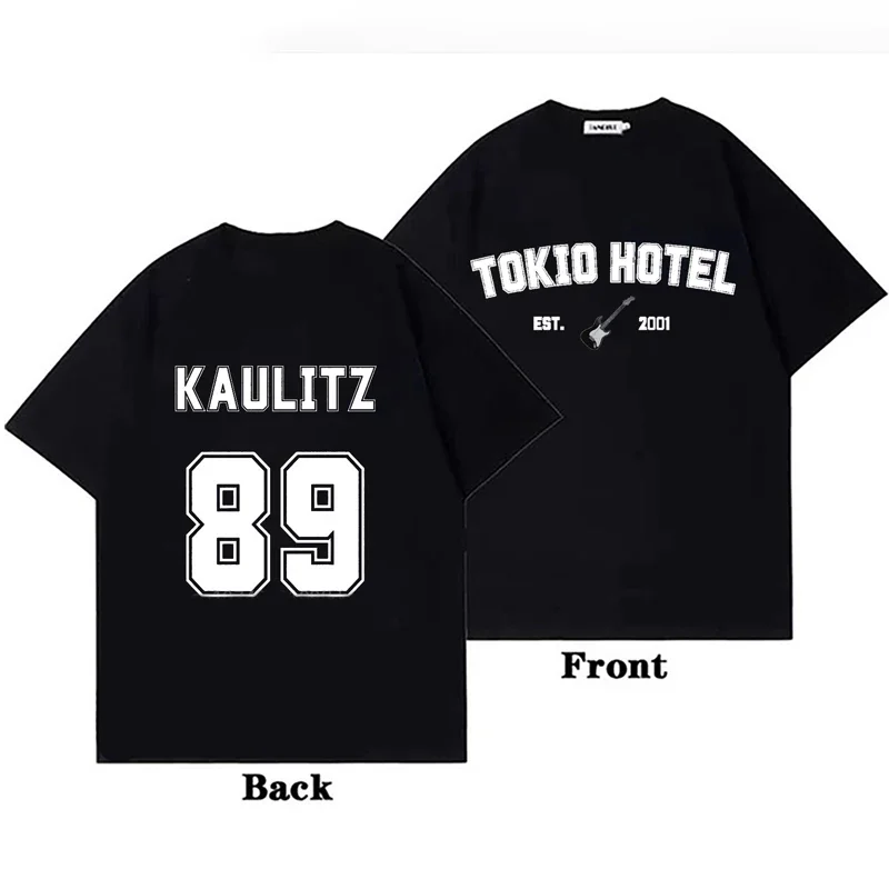 Rock Band Tokio Hotel Kaulitz Graphic Print T Shirt Fashion Punk Short Sleeve  Casual Hip op Streetwear Plus Size T Shirt Women