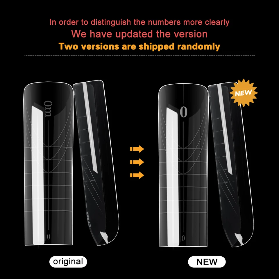 MOWOT nuevo molde de uñas cuadrado dual extensión de uñas postizas tips para uñas moldes de construcción rápida gel cobertura completa talla grande formas superiores acrílicas 6