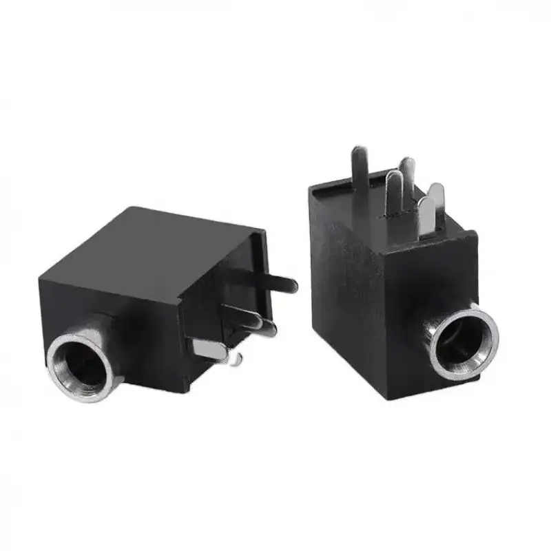 10/50/100PCS 3.5mm jack Female Audio Connector 4 Pin  Headphone Jack Socket Audio Interface Audio Jack Black