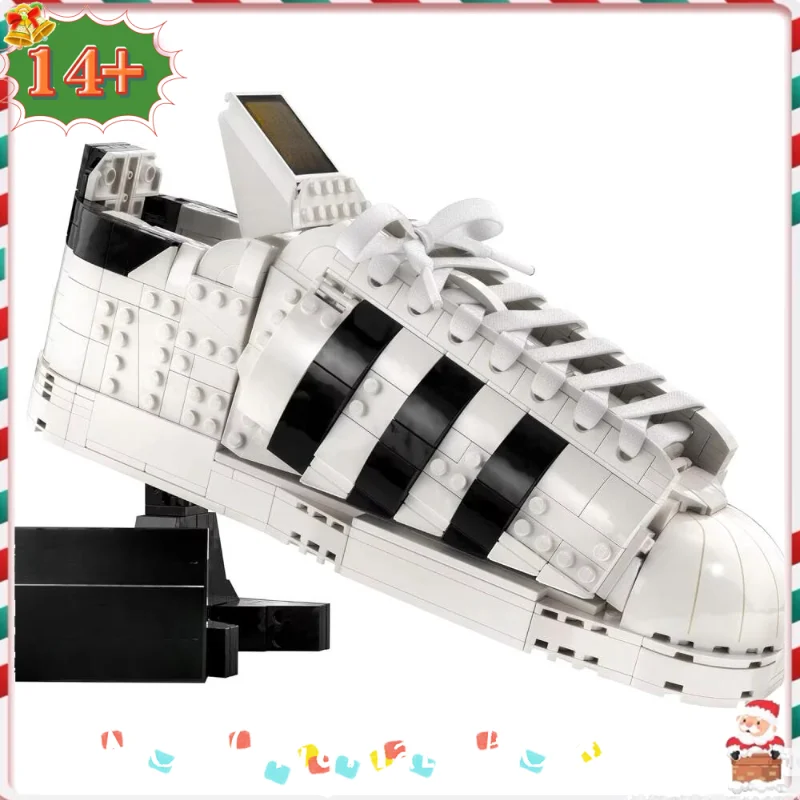 

2026 New 10282 Superstar Sports Shoes Building Blocks Model Bricks 731Pcs For Kids Halloween Christmas Birthday Gifts