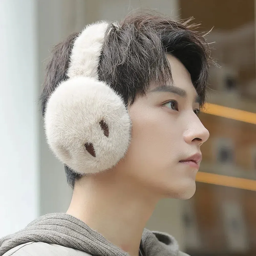 อินเทรนด์ Earflap Bear Paw Earmuffs Faux กระต่ายขนสัตว์พับได้ผู้ชาย Plush ฝาครอบหูนุ่มอุ่นฤดูหนาว Thicken Earmuffs ฤดูหนาว