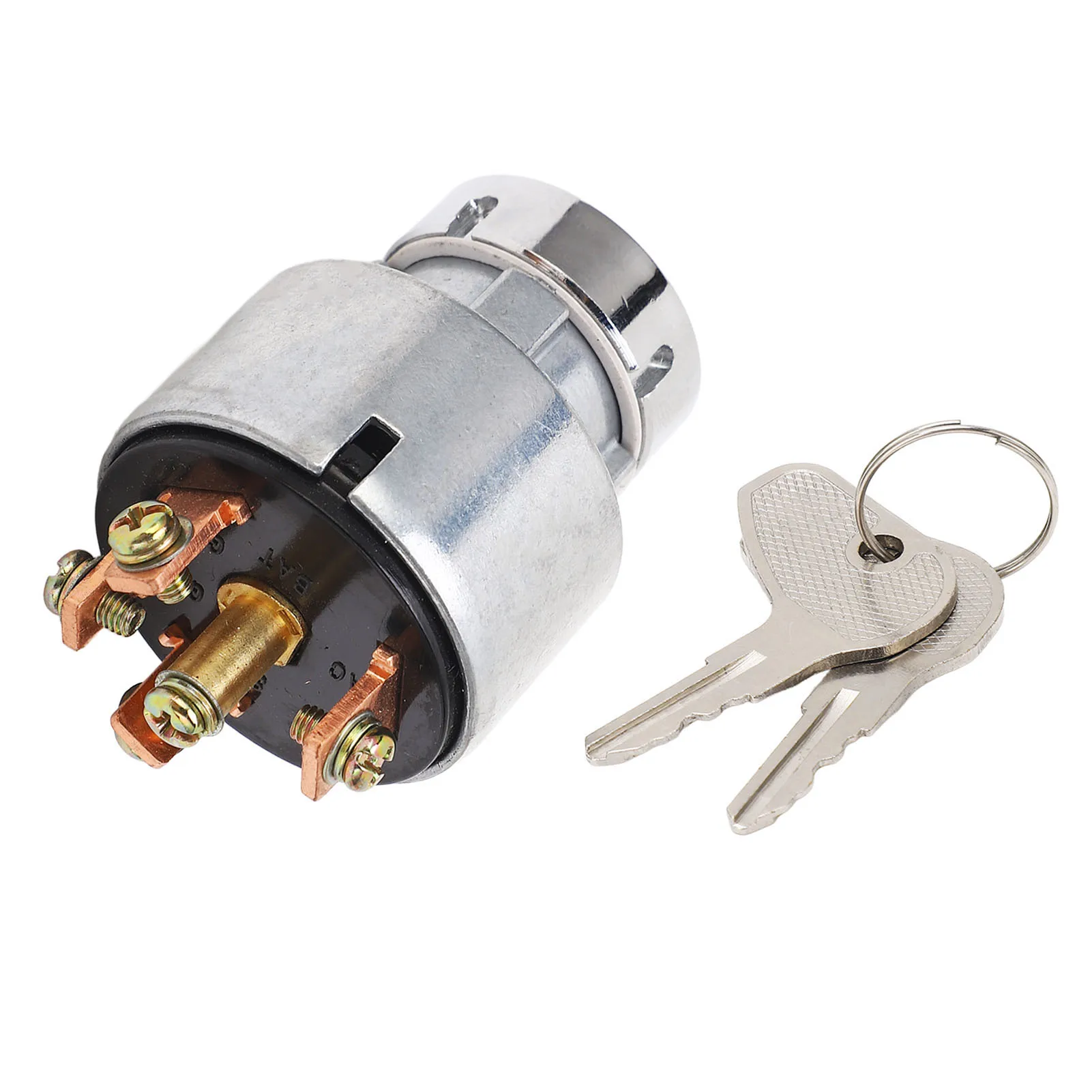 Interruptor de Encendido para Tractor 66021 55140, Interruptor de Arranque de Aleación de Aluminio con 2 Llaves, Repuesto para Tractores Kubota M4030 M4700