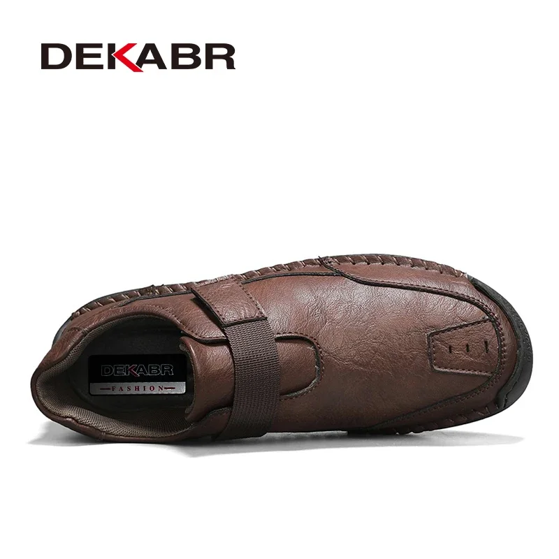 DEKABR Male Shoes Stylish Quality Business Microfiber Leather Smooth Soft Classical Breathable Slip On For Men Casual Shoes