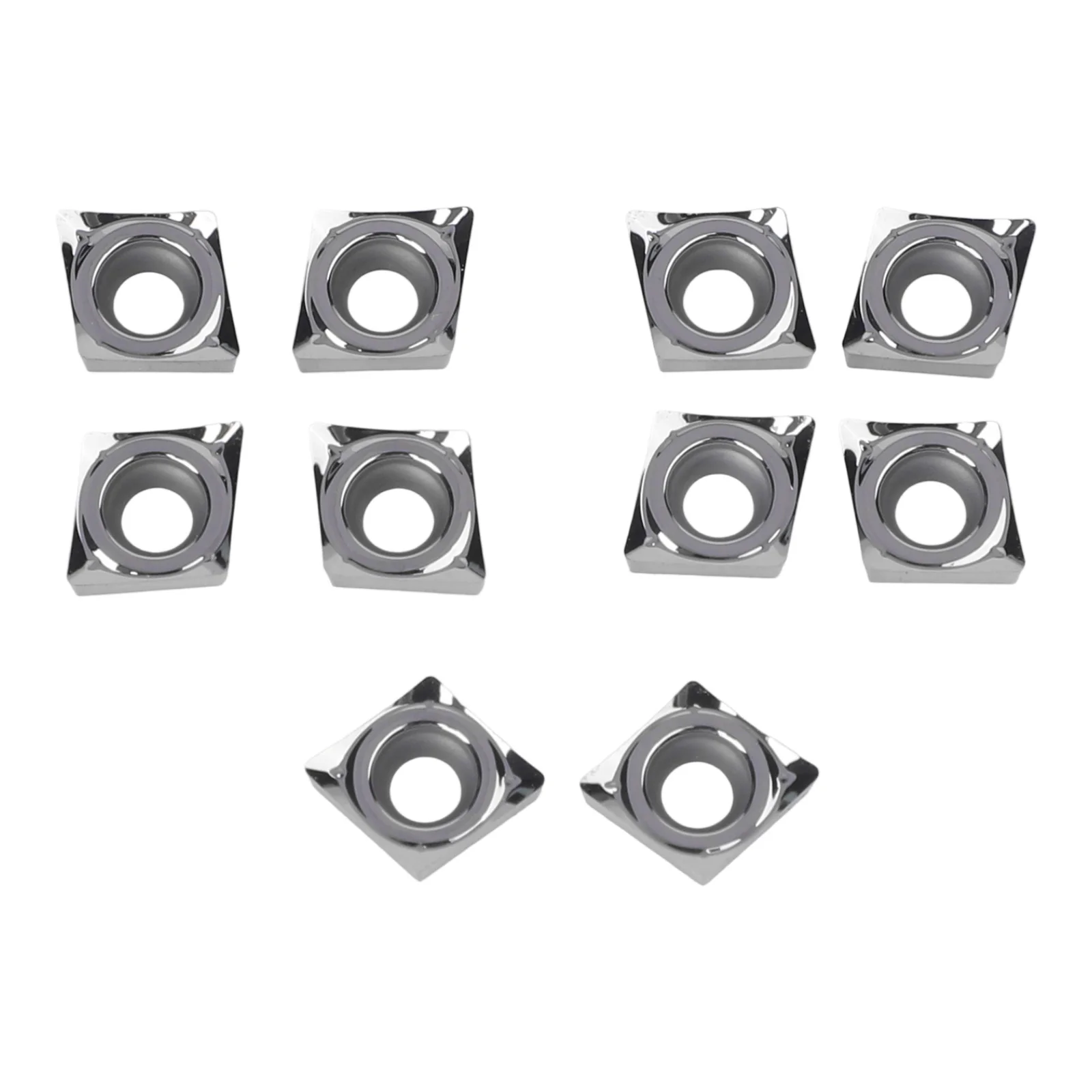 CCGT060204 for ak 10PCS Inserts Carbide Tools for Aluminum Designed for Intermittent Cutting in High Load Applications