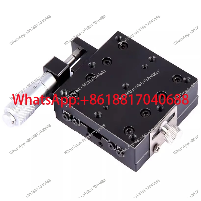 X-axis manual precision slide high-precision linear cross guide fine-tuning mobile displacement platform SEMX40/60/80/100 -AS