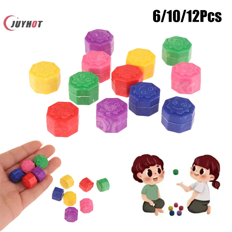 

6/12 шт./кор., корейская традиционная игра, Gonggi Jack, каменная камешка, набор упражнений, красочная забавная игрушка для снятия стресса