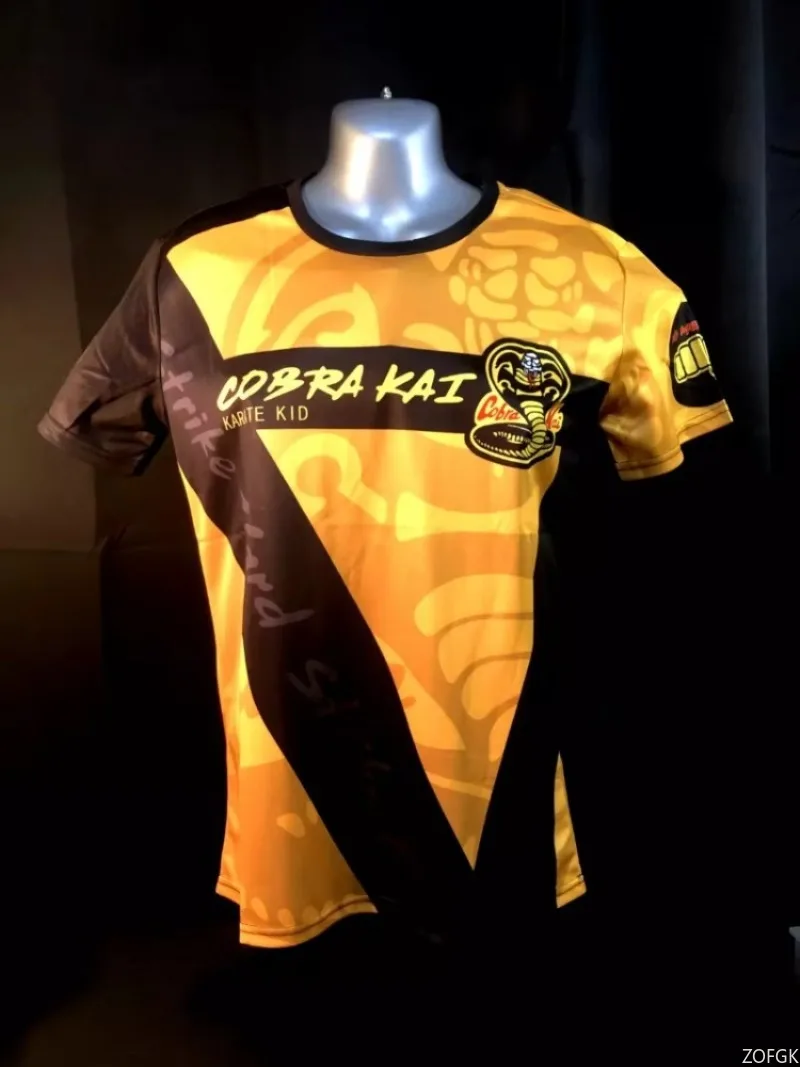 Летняя последняя рубашка Cobra Kai с 3D цифровым принтом Cobra Pattern, рубашка для ролевых игр, пуловер, большой размер S/4XL