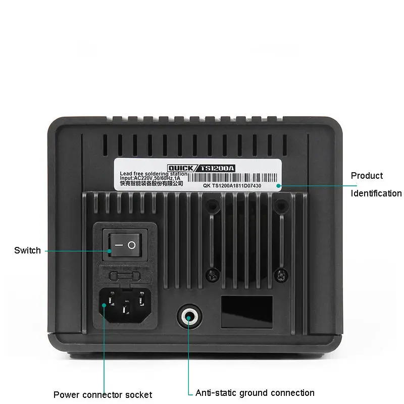 QUICK TS1200A Intelligent Touch Lead-free Soldering Station Electric Iron 120W Anti-static Soldering Iron Soldering Station