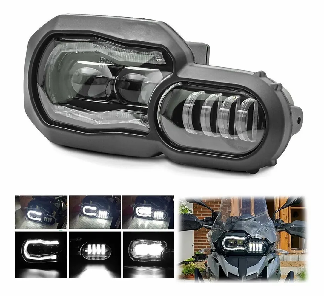 E9 mark Motorcycle LED Headlights for BMW F650GS F700GS F800GS F800R ADV GS F800 R IP68 Lamp Head Lights Assembly 2008-2018