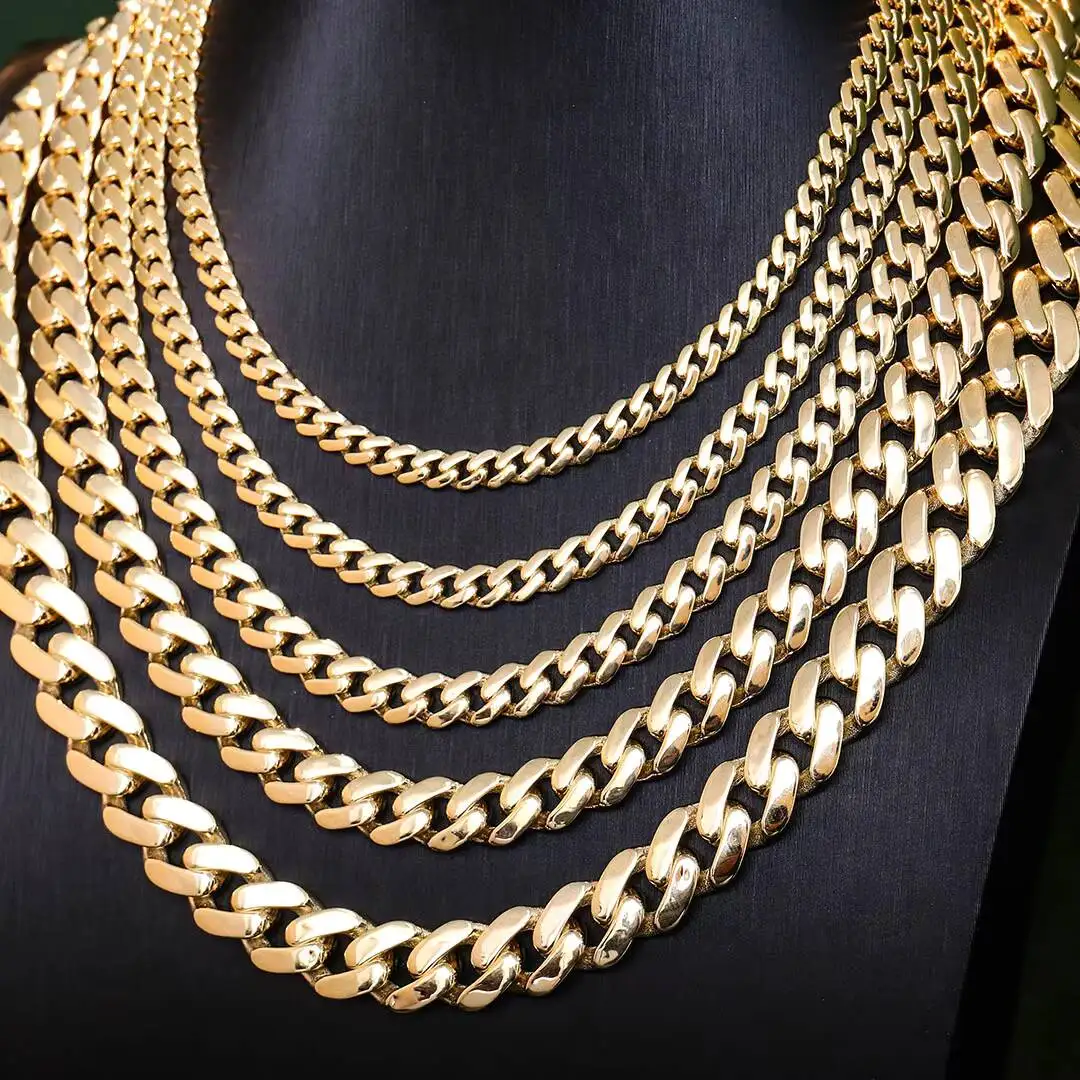 Fashion 5mm 6mm 8mm 10mm 12mm Width Moissanite Cuban Link Chain Necklace Silver Hop Jewelry Ready to S..