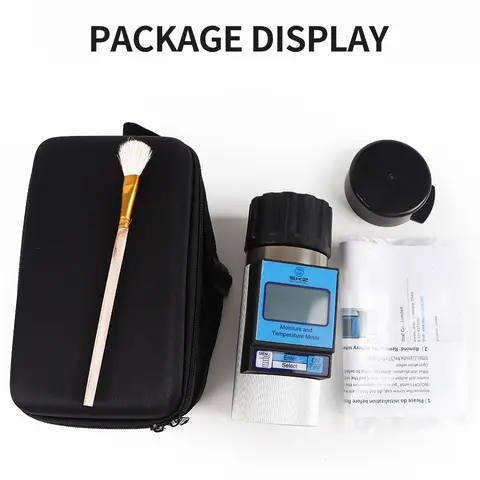 37 प्रकार के अनाजों के लिए स्मार्ट अनाज नमी मीटर, आर्द्रता परीक्षक, मक्का, गेहूं, मूंगफली, बीज, चावल, कॉफी बीन, हाइग्रोमीटर, नमी मीटर 8 best sales अनाज नमी मीटर - №3