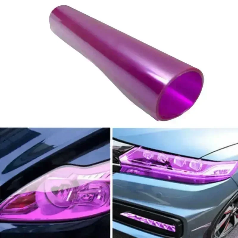 Windshield Headlight Film Wrap Auto Purple Smoke Sticker Taillight Vinyl Accessories Light Side Marker 30x150cm Tool Accessories