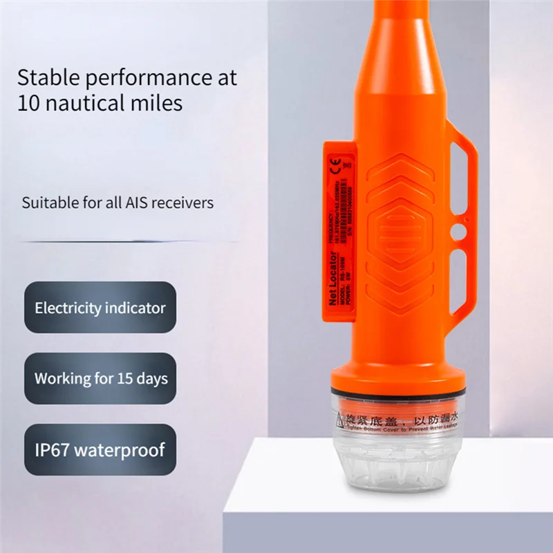 AU28-1 peça rs109m instrumento de posição de rede de barco marinho apto para posicionamento de rede de pesca com antena ipx7 rastreador gps à prova d' água