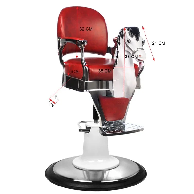 

New Design Cute Children's horse head barber chair for barbershop baby special unique shape lifting barber chair