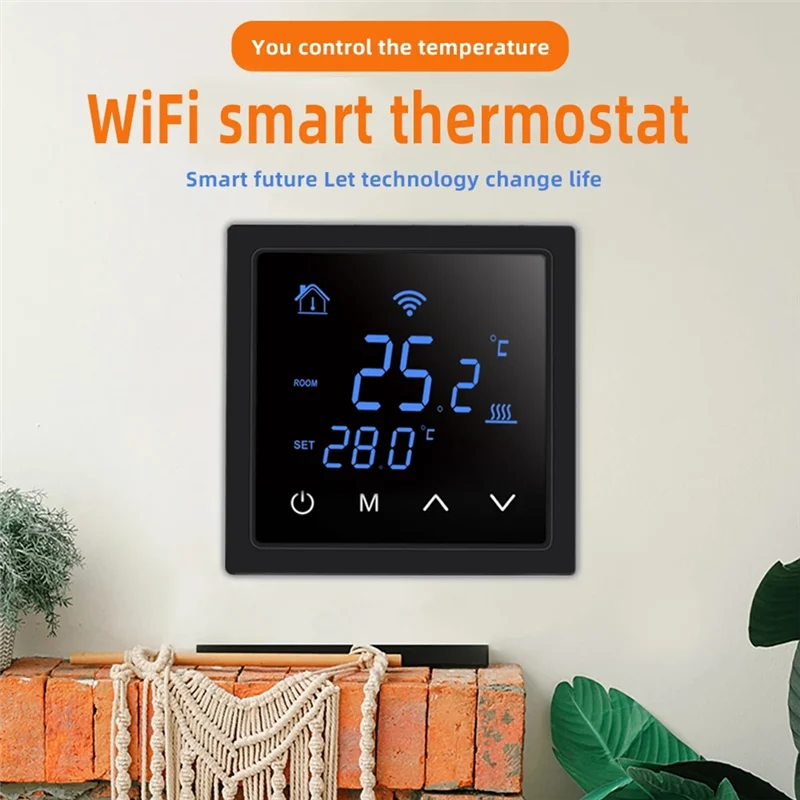 ABPQ-умный домашний терморегулятор, Wi-Fi, термостат для теплого пола, дистанционное управление для контроллера температуры подогрева пола 16А