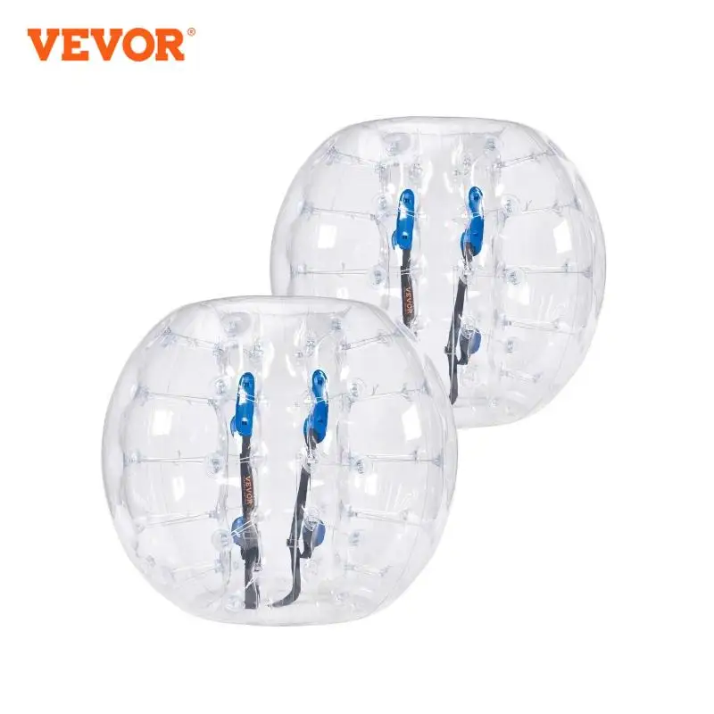 VEVOR 2-Pack Inflatable Bumper Balls 4FT/1.2M Body Zorb Ball Aults Kids Bubble Soccer Balls PVC Blow Up Toy for Teen & Adult