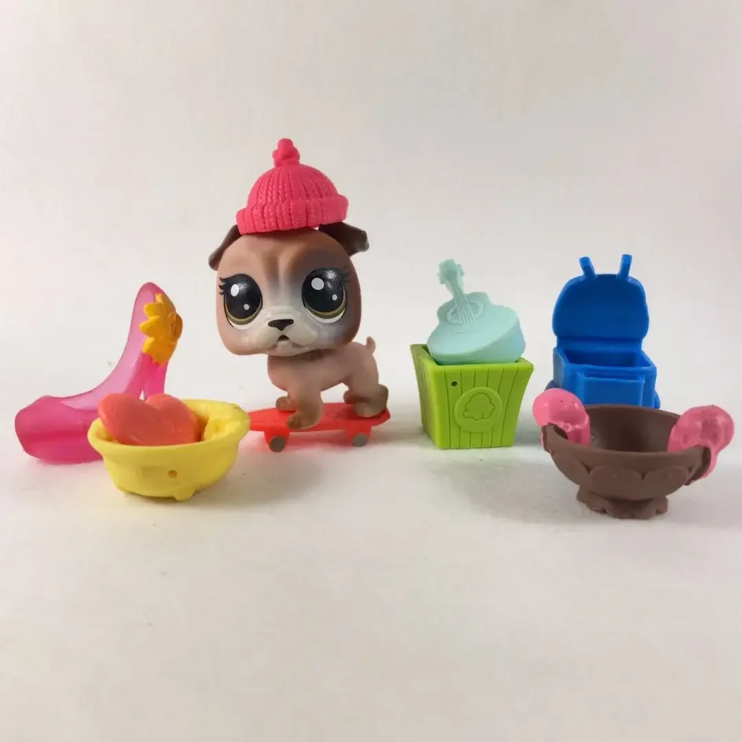 Figura de Anime Littest Petshop para niños, versión Q de dibujos animados, lindo adorno de animales Kawaii, accesorios de colección, muñeca de juguete