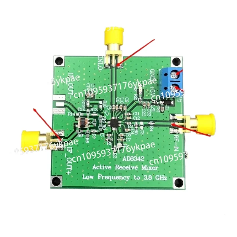 AD8342 Active Mixer LF To 3.8GHZ Downconversion, Frequency Conversion, Output with Balun Transform