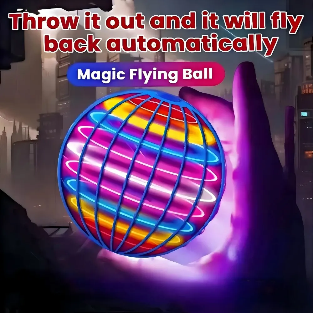 

Magic Flying Ball Mini Toy Automatic Obstacle Avoidance UFO Boomerang Spinner Ball Toys for Adults Kids Gift for Boys and Girls