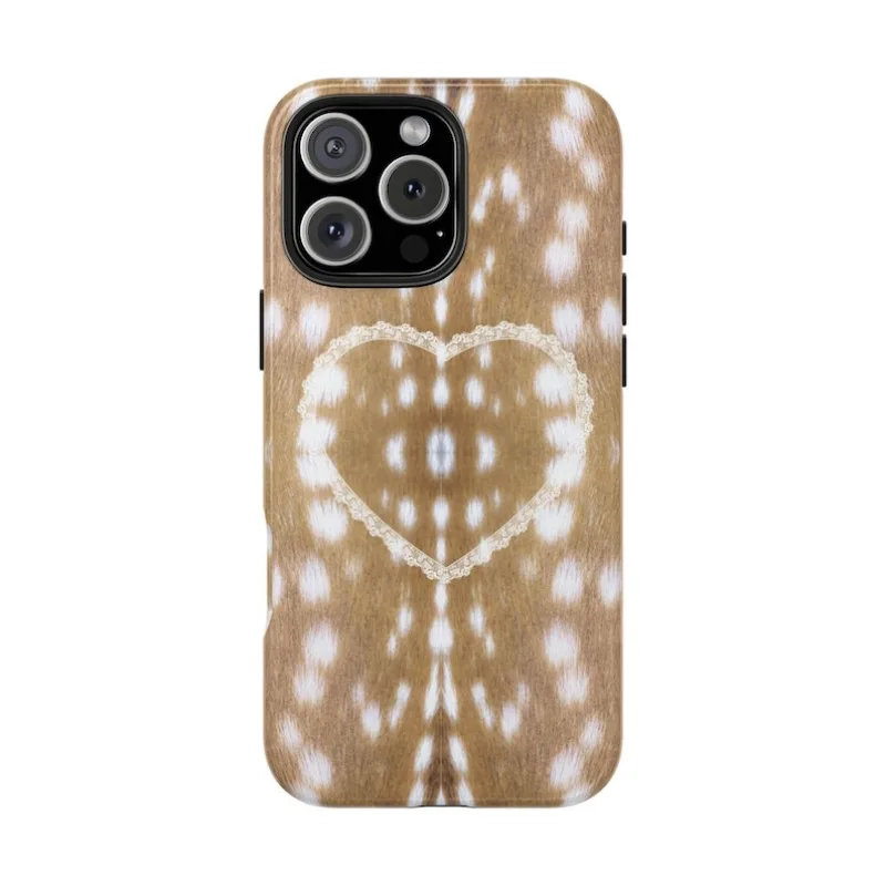 حافظة LACEY FAWN لهاتف آيفون 16ProMax 15 14 13 12 11 PRO Plus حافظة هاتف مغناطيسية من مادة البولي يوريثان الحراري اثنين في واحد