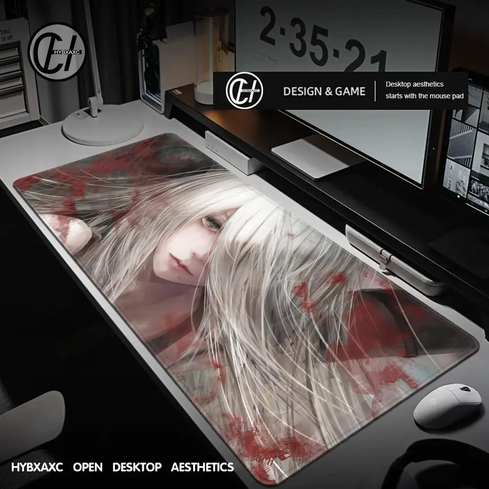 

Game NieR Automata Large Mouse Pad PC Computer Game YoRHa Type A No.2 Mousepad Keyboard Desk Mats Office Rubber Anti-slip Mat