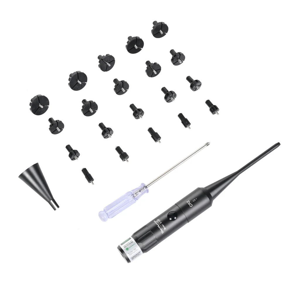 WestHunter Laser Bore Sight Kit with 32 Adapters 0.17 to 12GA Red or Green Bright Bore Sighter Laser with Button Switch - view 4