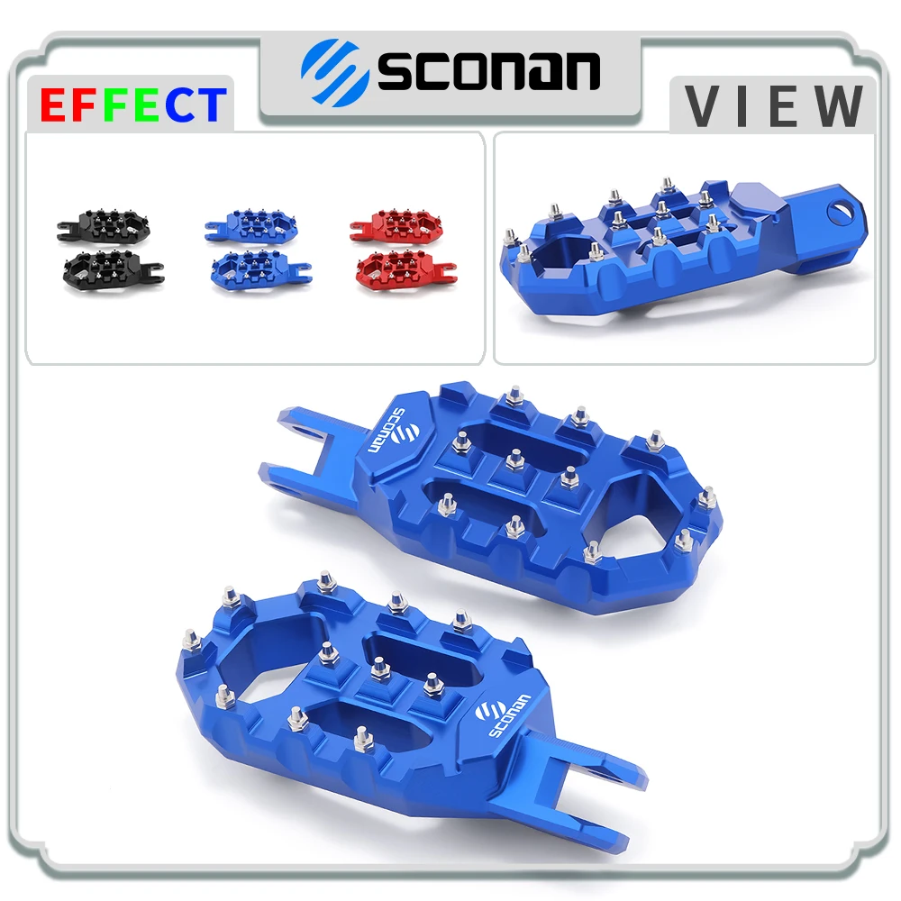 

2023 Motorcycle accessories Foot Pegs Pedals Footpegs FootRest For DRZ400 S SM DR-Z400S DR-Z400SM -2020 2021 2022 2023 SCONAN