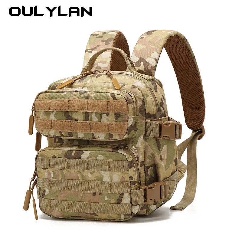 Oulylan New Camping Hiking Backpack Tactical 900D Men&Women Bag Outdoor Gym Ruckdack Shoulder Pack with Dual Cup Holder