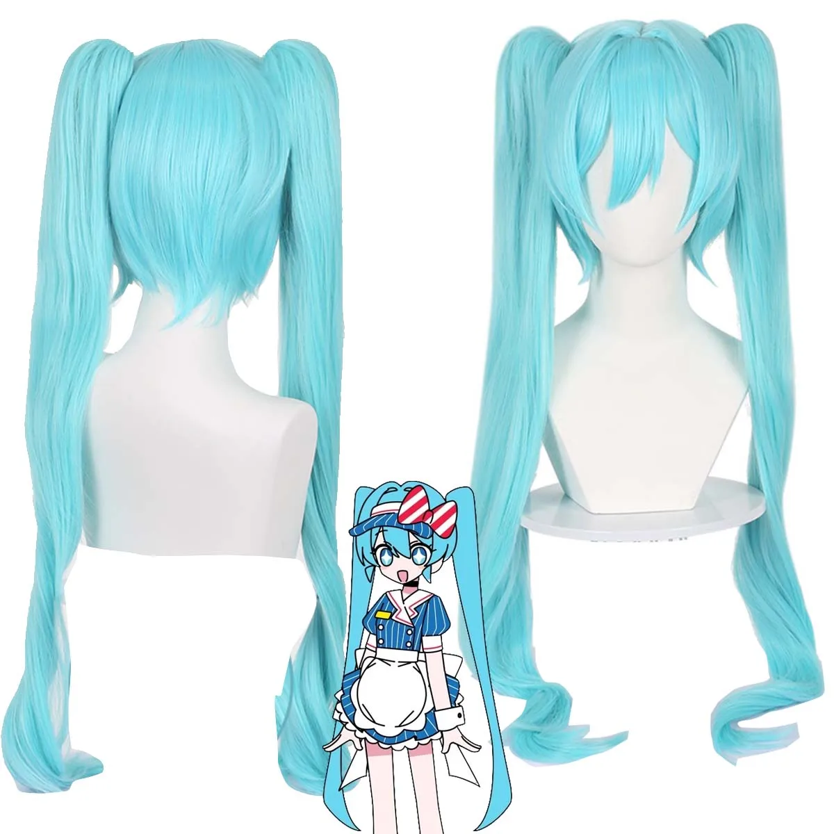 

Женский парик для косплея Virtue Singer Miku Mesmerizer