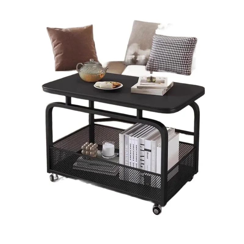 طاولة جانبية للأريكة المتنقلة لغرفة المعيشة، طاولة قهوة صغيرة فاخرة وخفيفة الوزن #1