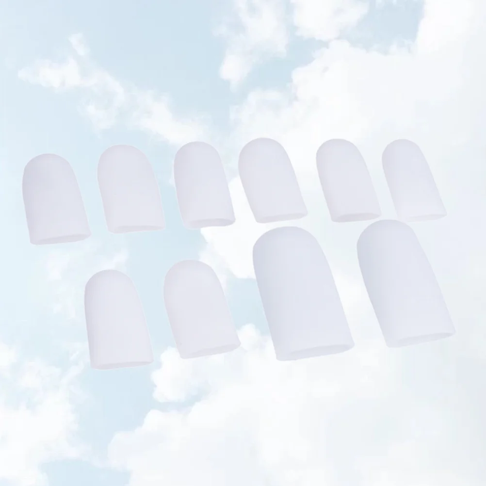 20 قطعة تو الذرة كم هلام السيليكون حماة لينة لتخفيف الآلام ل الذرة بثور الأورام قبعات مريحة تو حماة الذرة #4