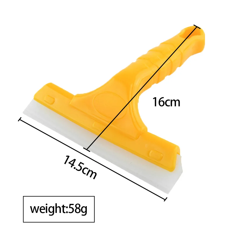 KUNAISI 1/2pcs Silicone Water  Squeegee Car Vehicle Windshield Window Washing Cleaning, Glass Blowing Home Glass Automotive film